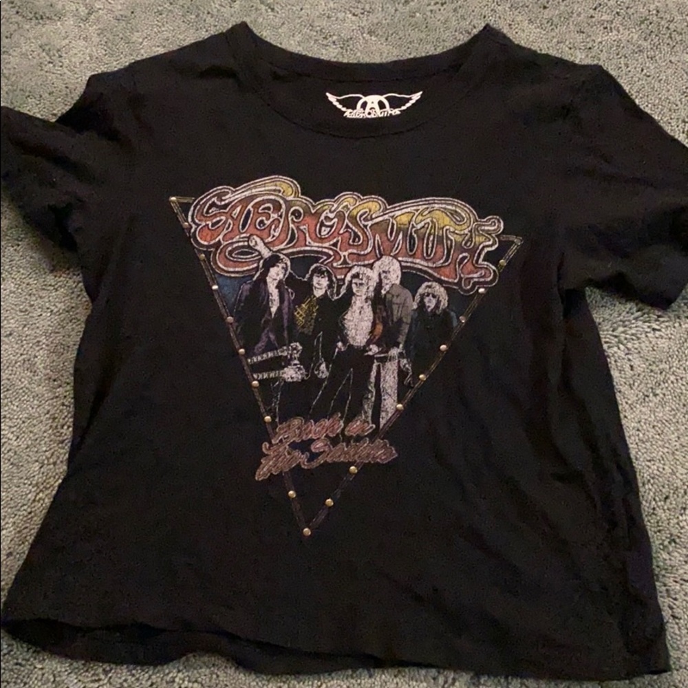 american eagle aerosmith crop top